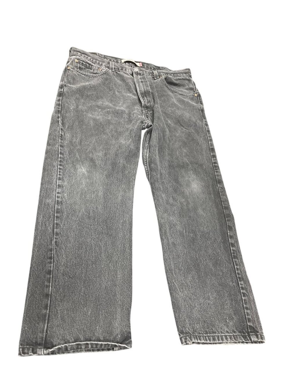 Levis 505 Regular gray Denim Jeans Mens Size 40x30 Straight Leg SKU 10-342
